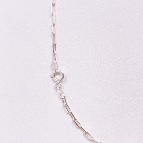Sterling Silver Paperclip Necklace - Picture 5 of 8